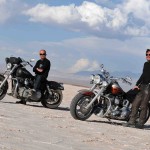 Salinas Grandes lors d'un voyage moto Harley en Argentine