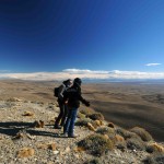 Paysages immenses en Argentine sur un voyage moto Harley en Patagonie