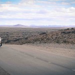 Paysages immenses en Argentine sur un voyage moto Harley en Patagonie