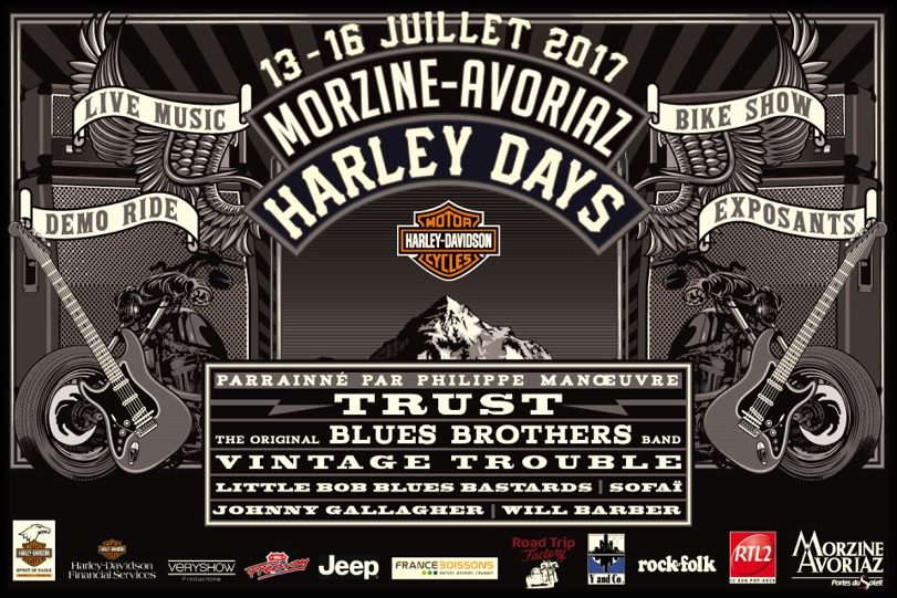 Affiche Morzine Harley Days 2017