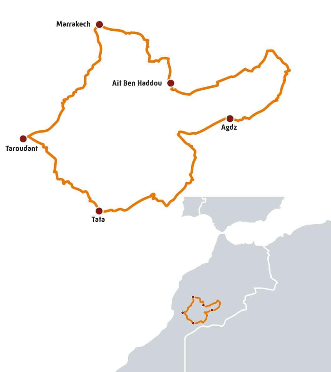 Le Haut Atlas et l'Anti Atlas au Maroc en Royal Enfield Himalayan
